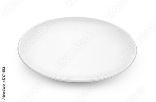 white plate isolated on a transparent png