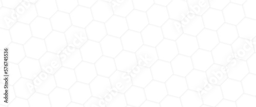 Abstract background of hexagon. White honeycomb with a gradient color. Isometric geometry. colorful hexagons background. Random displacement. Good background. Simply geometric pattern and Copy space.