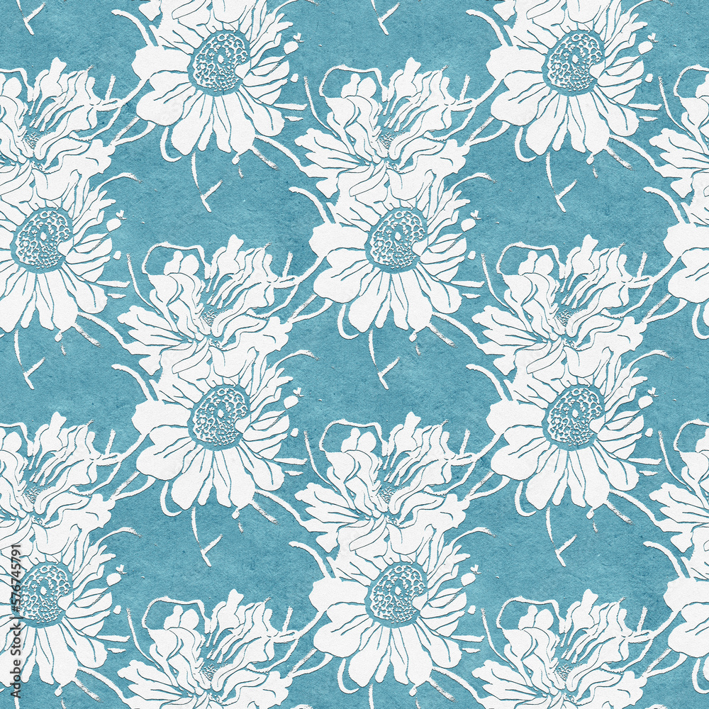 Seamless pattern with spring flowers. Seamless pattern with spring flowers.