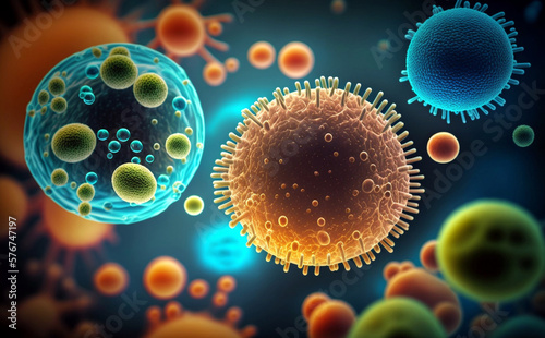 different types of microbes...