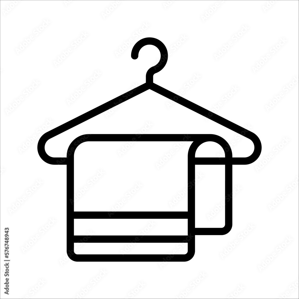towel icon. Element of web icon for mobile concept and web apps, hotel service, vector illustration on white background
