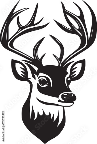 Deer head logo, deer head icon, SVG Vector illustration