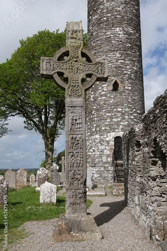 High Cross of Muiredach in Monasterboice in Ireland   photo