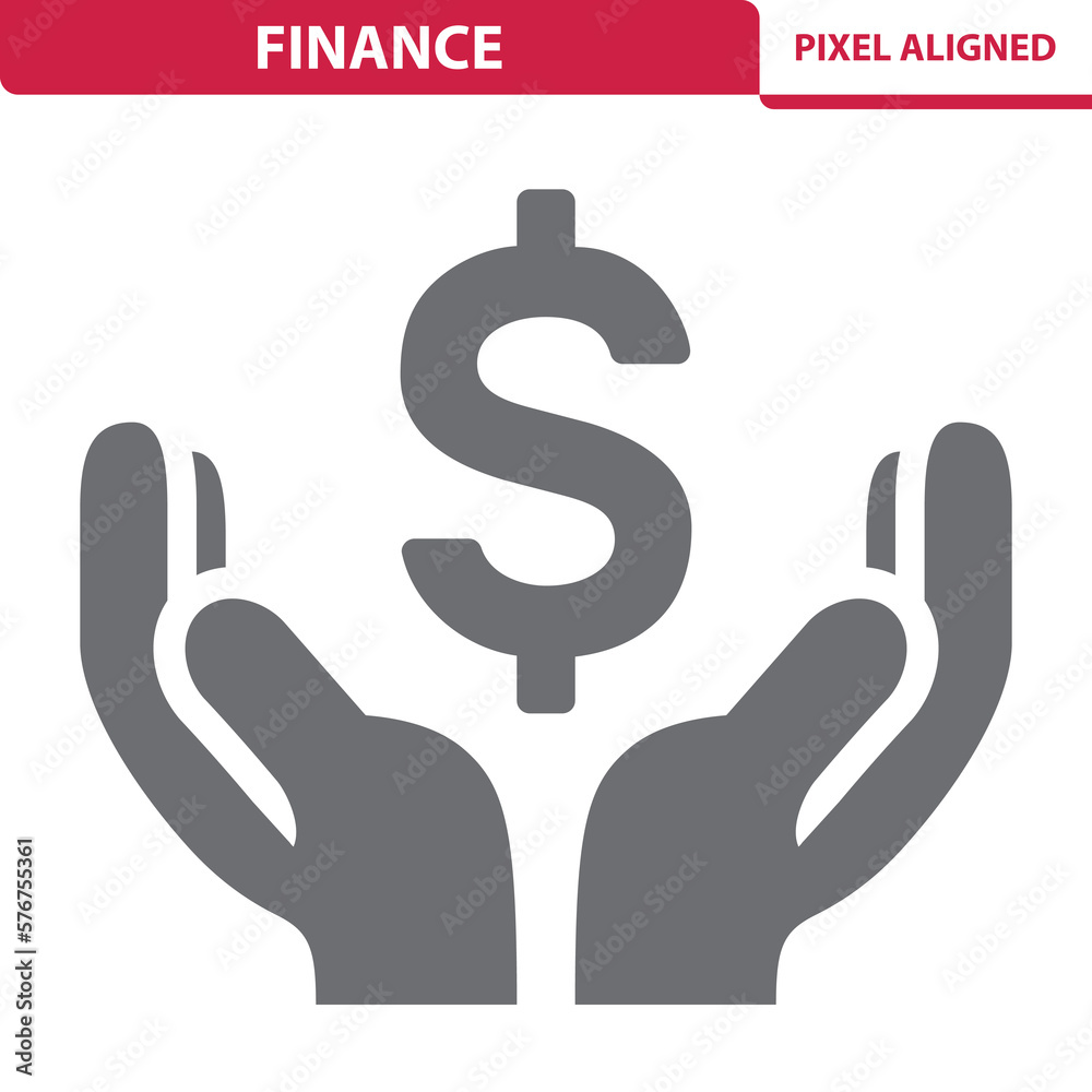 Finance Icon. Hands, Dollar Finance Icon. Hands, Dollar