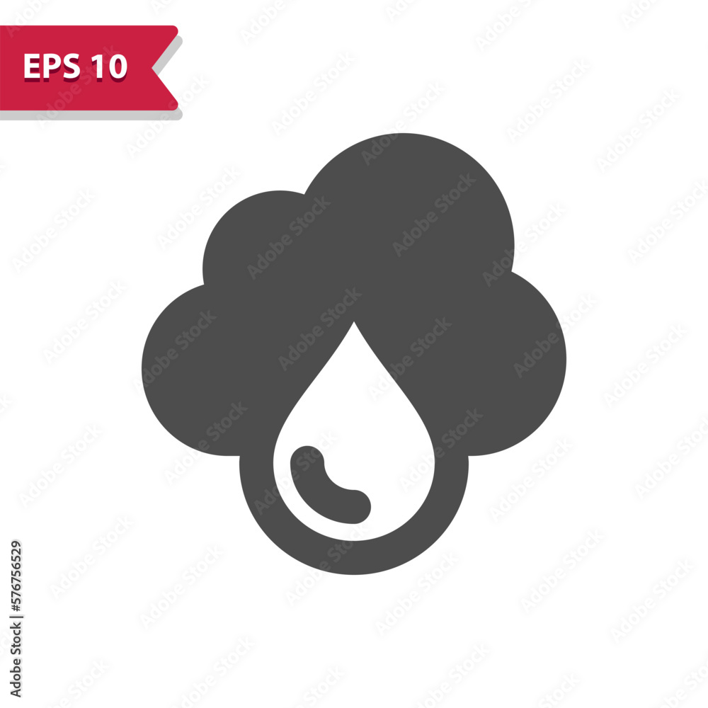 Cloud And Rain Icon - Raining, Storm, Weather, Waterdrop, Water Drop, Raindrop, Droplet Cloud And Rain Icon - Raining, Storm, Weather, Waterdrop, Water Drop, Raindrop, Droplet