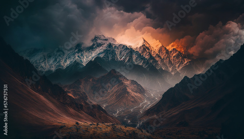 The beauty of the Himalayas, Mountains, Generative AI