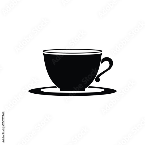 Tea cup vector art illustration..