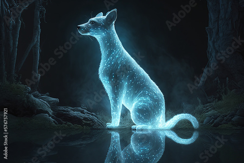 STOAT  WEASEL  cat  animal  mammal  nature  wild  feline  kitten  lynx  fur  pet  predator  animals  wildlife  white  cub  carnivore  bear  magic  spirit  totem  generative  ai