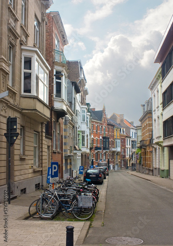 Old buidings in the historical center of Ghent  Belgium