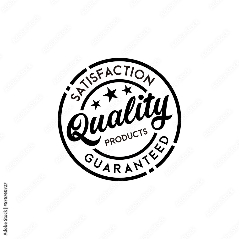 Quality Product Guaranteed Logo Design Vector Quality Product Guaranteed Logo Design Vector