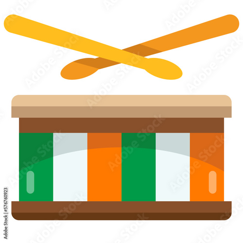 drum flat icon