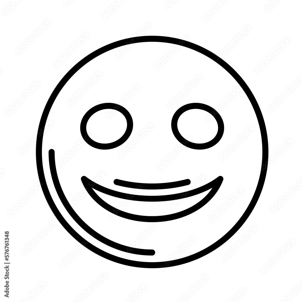 Slightly Smiling Face Icon Design Slightly Smiling Face Icon Design