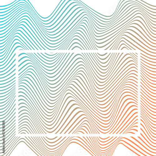 ABSTRACT COLORFUL GRADIENT BLUE WAVY LINE PATTERN BACKGROUND. COVER DESIGN 