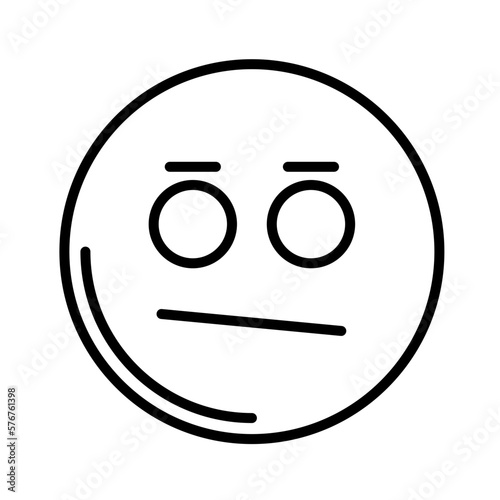 Expressionless Face Icon Design