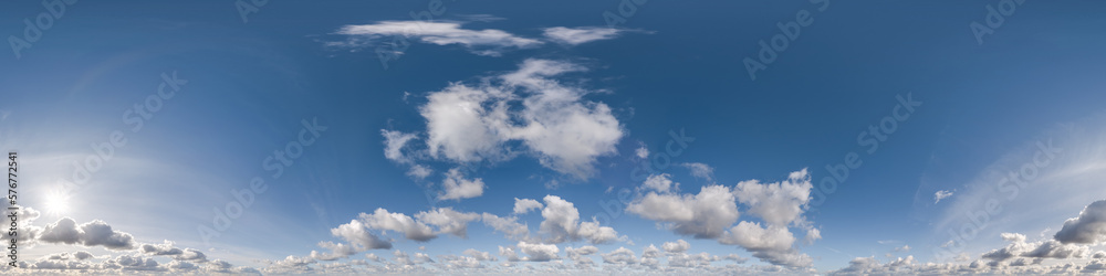 blue sky with cumulus clouds as seamless hdri 360 panorama with zenith in spherical equirectangular projection may use for sky dome replacement in 3d graphics or game development and edit drone shot blue sky with cumulus clouds as seamless hdri 360 panorama with zenith in spherical equirectangular projection may use for sky dome replacement in 3d graphics or game development and edit drone shot