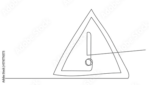 One continuous line drawing of Irritant, sensitising, harmful substances sign. Warning Concept. Single line draw design vector graphic illustration.