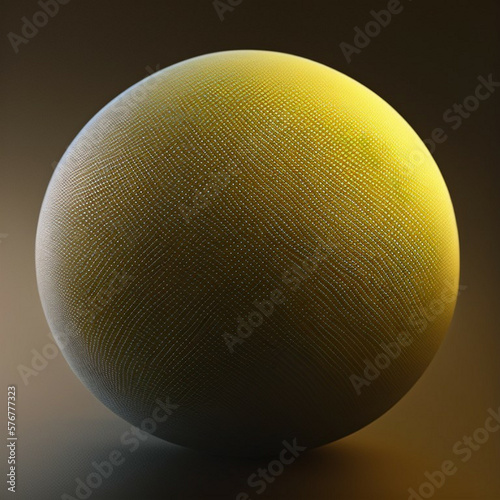 golden sphere on black background - yellow and brown abstract background - Generative AI