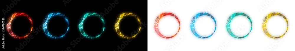 Glowing Circle Frames Transparent PNG Glowing Circle Frames Transparent PNG