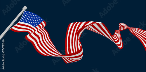 An American flag design for 4th of July, veterans day or similar photo