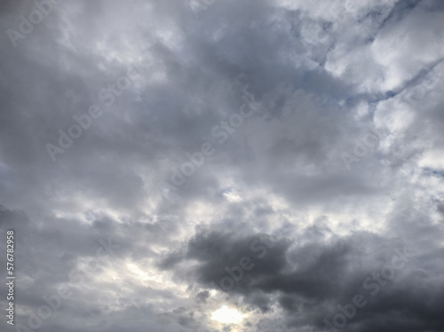 Clouds covering the sky before the storm