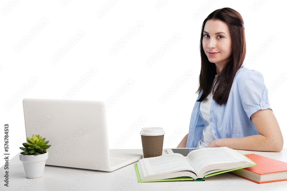 High school student taking notes while in class High school student taking notes while in class