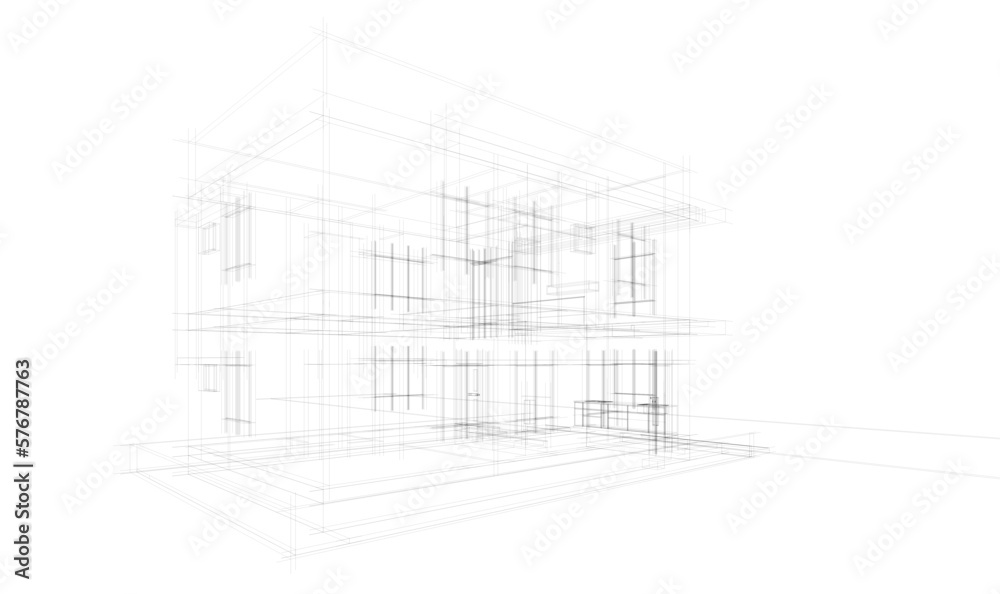 Fototapeta premium house plan blueprint