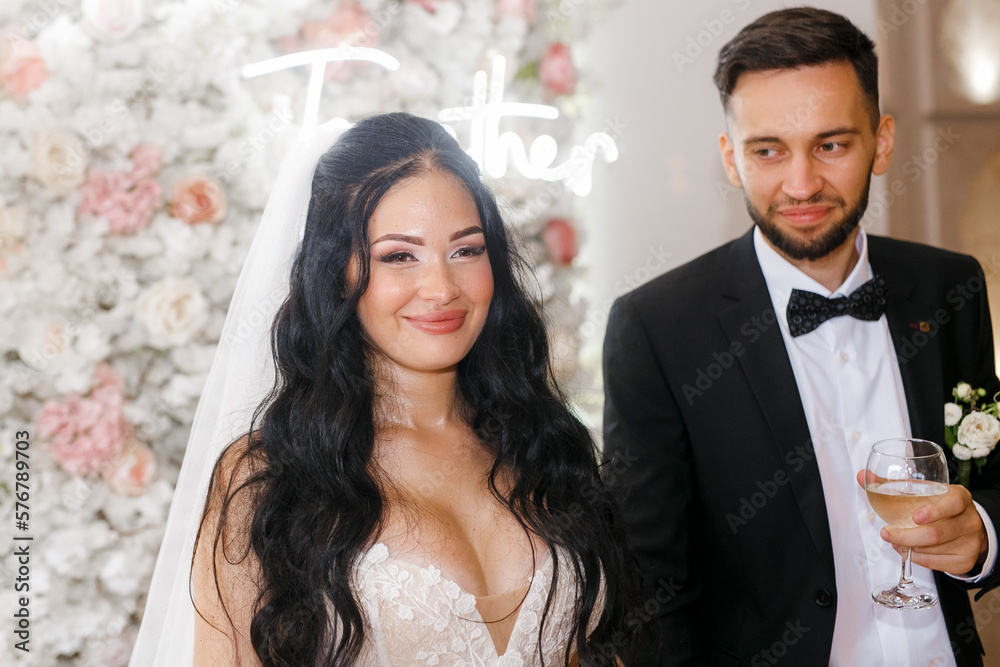 wedding couple. Beautiful bride and stylish groom. wedding couple. Beautiful bride and stylish groom.