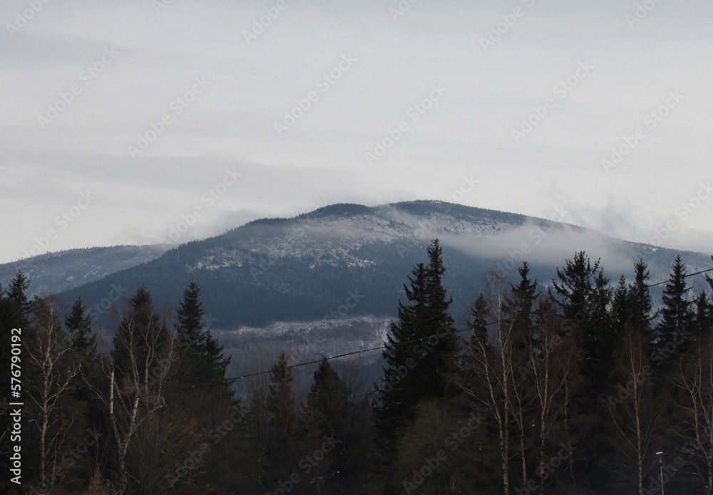 Fototapeta premium góry, zima, krajobraz