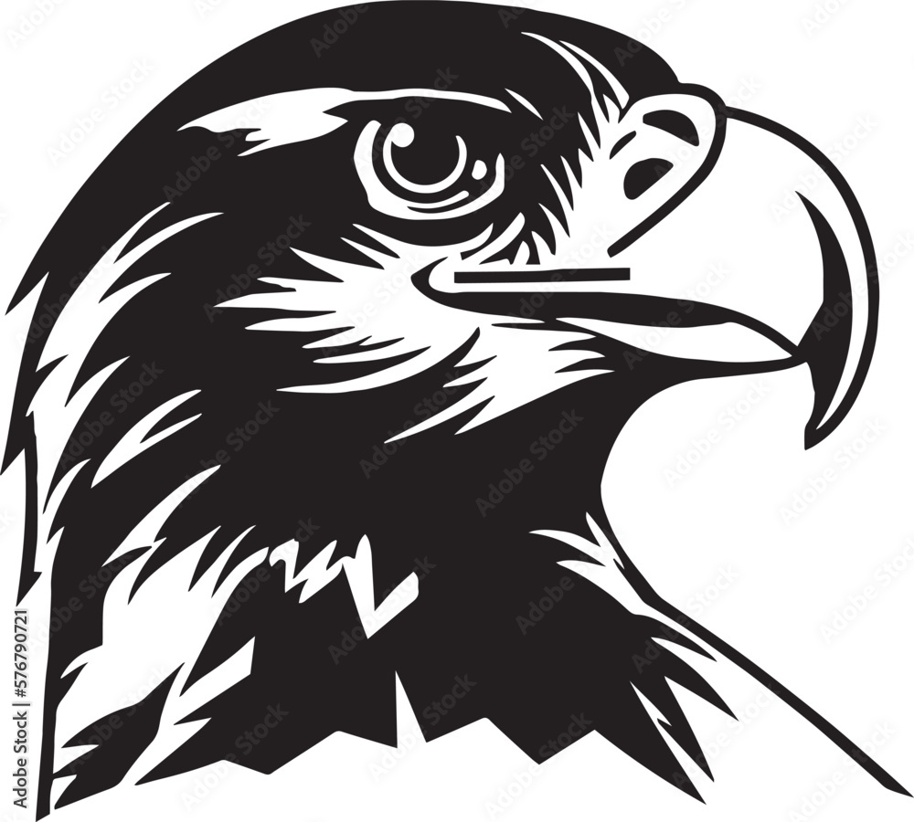 Falcon head , Eagle head, Bird head icon, logo, Illustration, SVG Vector Falcon head , Eagle head, Bird head icon, logo, Illustration, SVG Vector