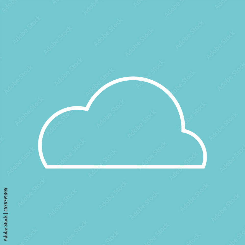 Clouds icon. Sky. Set. Vector illustration.
