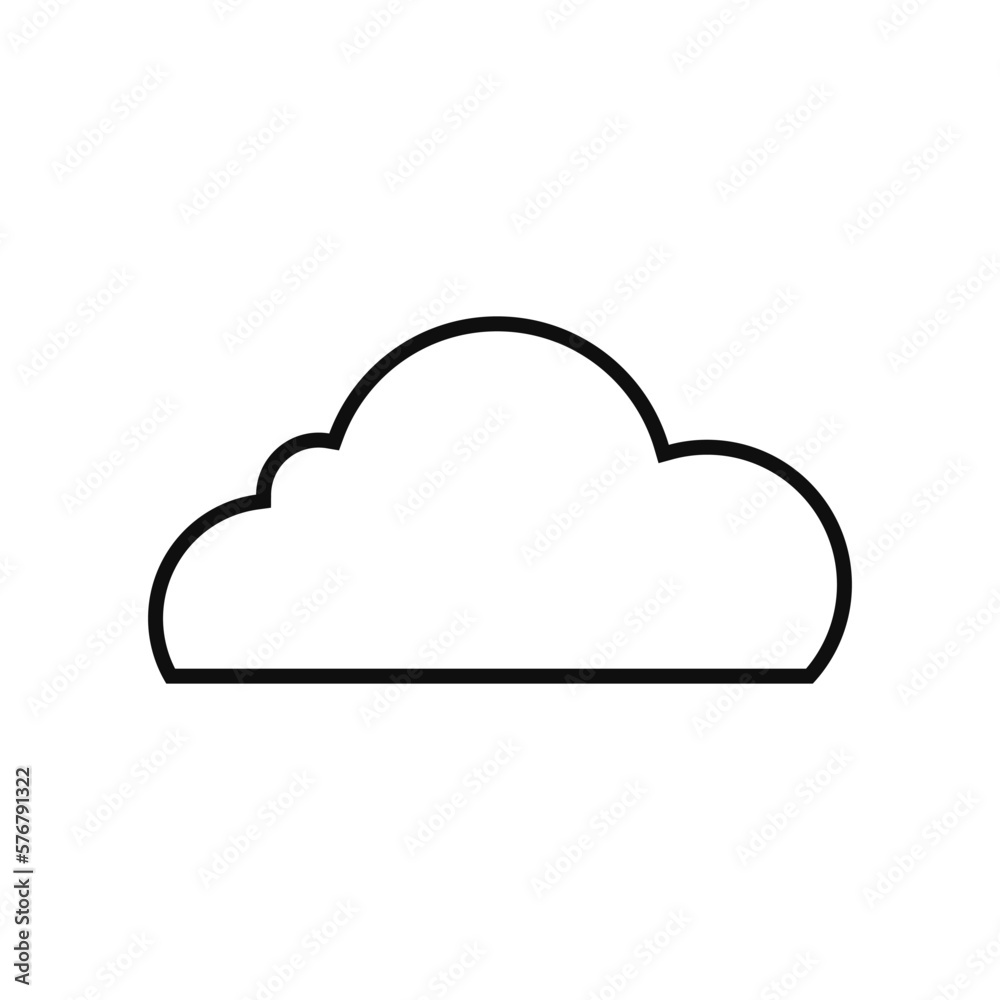 Clouds icon. Sky. Set. Vector illustration. Clouds icon. Sky. Set. Vector illustration.