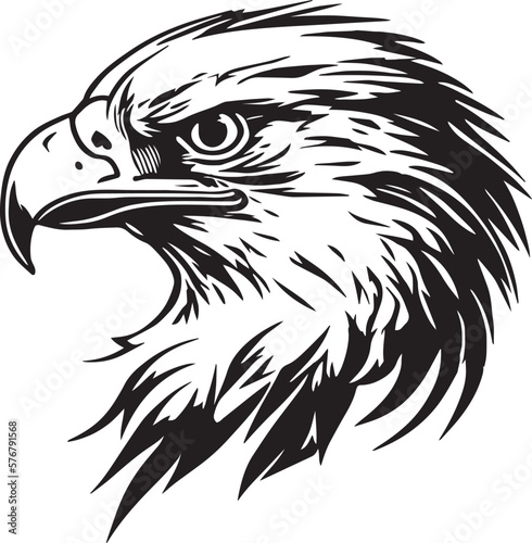 Eagle Head icon, eagle logo, American eagle, Illustration SVG Vector