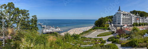 Panorama Ostseebad Sellin mit Seebrücke / Insel Rügen