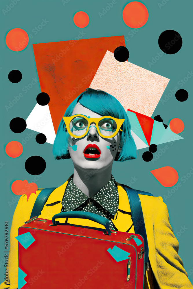 Millennial woman working in the office, fastpaced life, time management, worklife balance