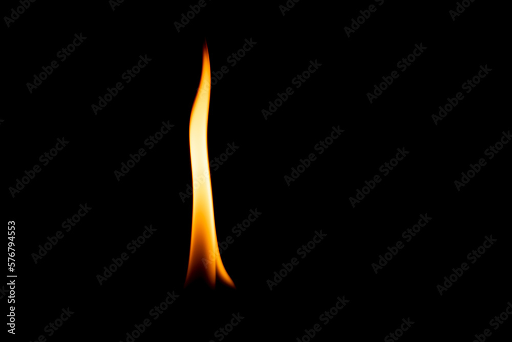 flame on a black background. burning gasoline flame on a black background. burning gasoline