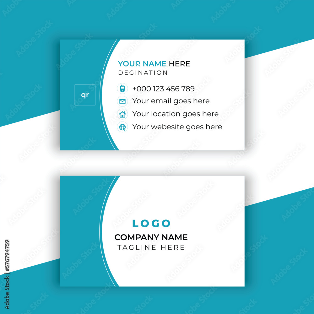 modern business card print, creative card design for business