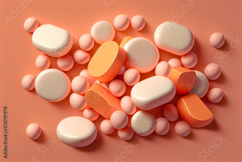 Abstract illustradion of colorful candies