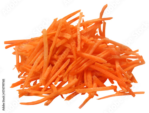 Sliced carrot in a bowl photo