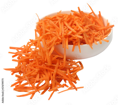 Sliced carrot in a bowl