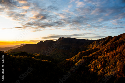 Autumn sunrise in Puigsacalm peak, La Garrotxa, Spain © Alberto Gonzalez 