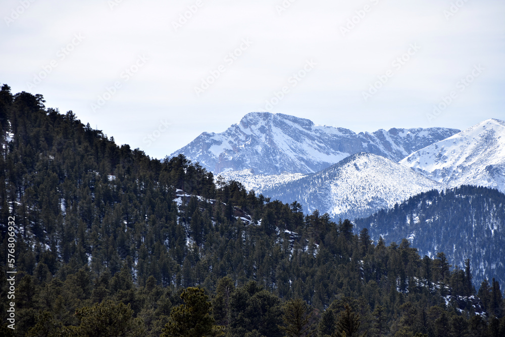 Colorado Rocky Mountain Landscape in Winter