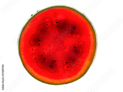 Single Slice of Red Watermelon