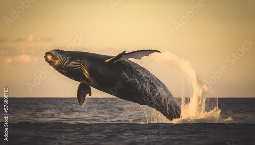 Whale jumping sideways © Set the Mood