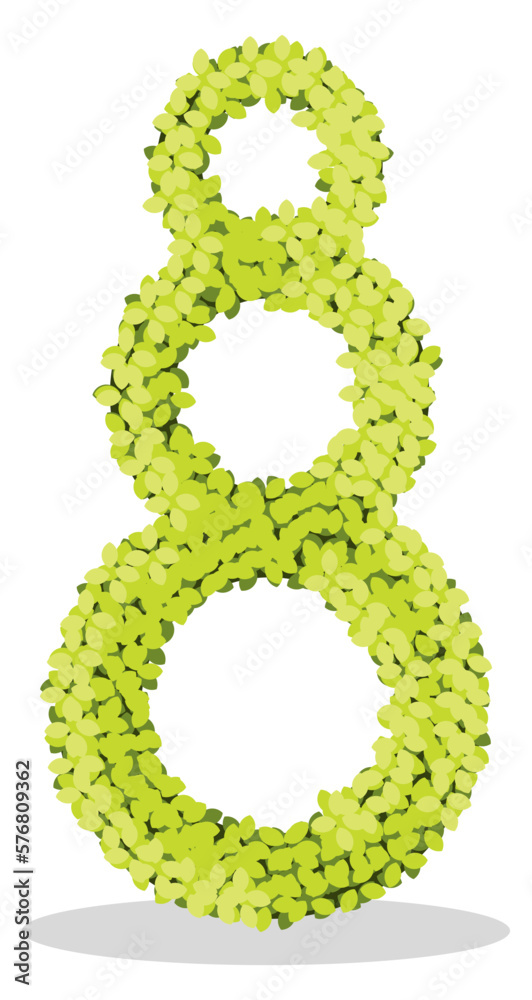 Green bush icon. Vector illustration. Green bush icon. Vector illustration.