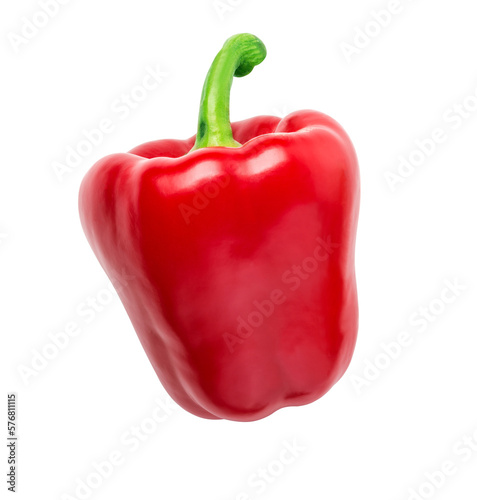 Fotobehang Sweet red pepper isolated