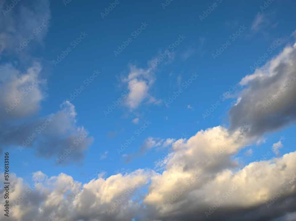 Abstract clouds. Creek -shaped cloud