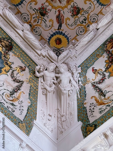 Vault with angels inside the museum
