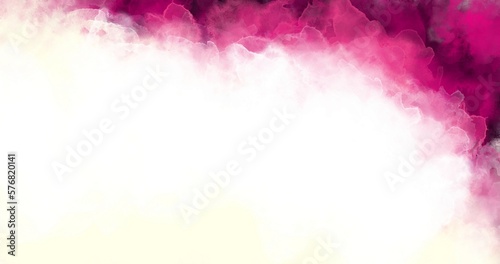 Watercolor painted spotted decorative background of purple and white colors.