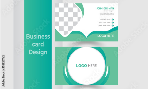 Modern clean Profession business caed template. Flat Design abstract vector busiess care for business and personal use