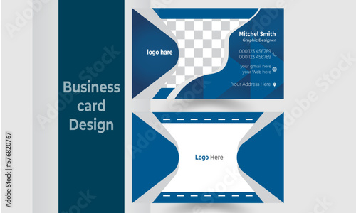 Modern clean Profession business card template. Flat Design abstract vector business care for business and personal use